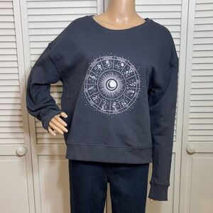 Excellent Condition Pact Organic Cotton Zodiac Star Signs Sweatshirt Medium